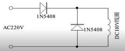  圖：續(xù)流二極管的保護原理圖
