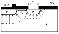 圖3 帶有一個(gè)場(chǎng)限環(huán)的p+n結(jié)