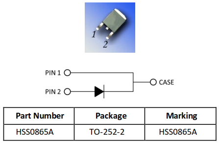 TO-252封裝650V/8A碳化硅二極管