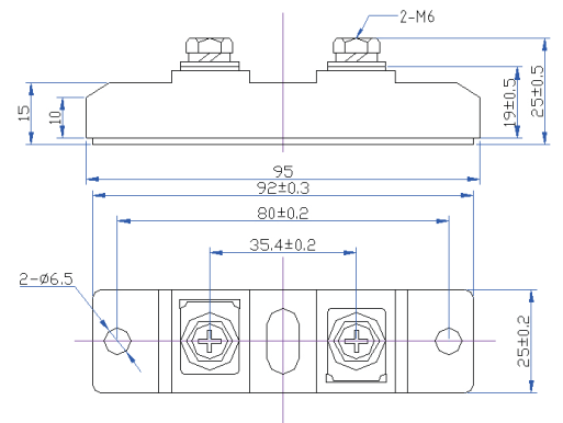 HFB600DK04U封裝結(jié)構(gòu)與尺寸圖