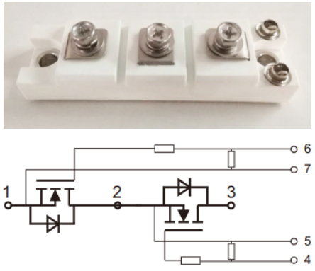 100A/650V MOS模塊電路圖