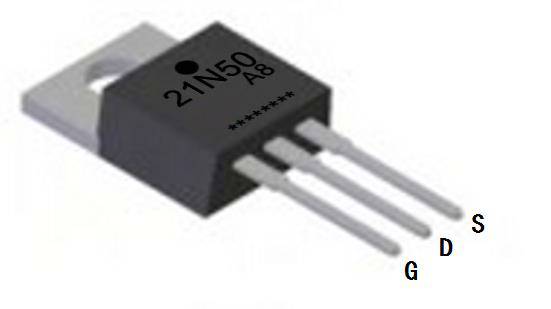 N溝道增強型21A/500V MOSFET